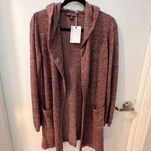 Girls Barefoot Dreams hooded cardigan sweater